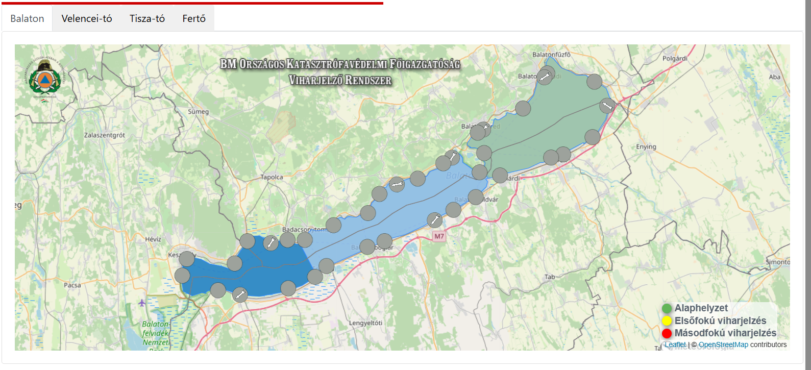 Október végén leállnak a viharjelzők a hazai tavakon